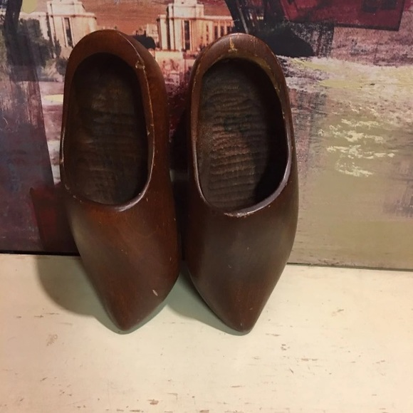 Boho Dutch Wooden Clogs Decorative - Picture 5 of 9
